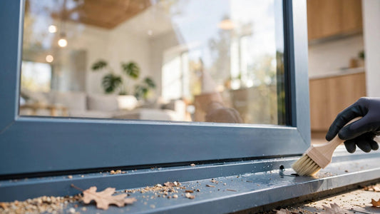 Clear Blocked Sliding Glass Door Weep Holes Without Damage