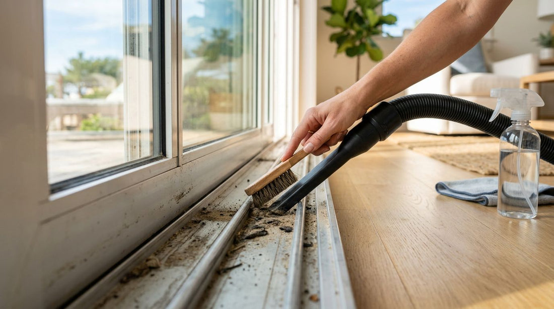 How to Clean a Sliding Glass Door Track Properly