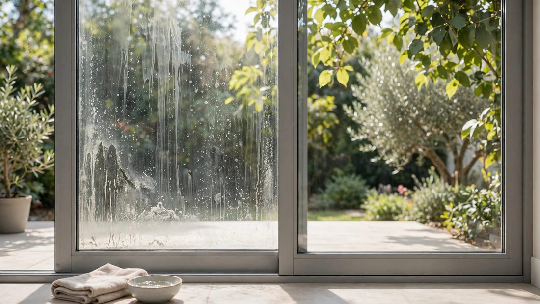 How to Remove Hard Water Stains From Sliding Door Glass