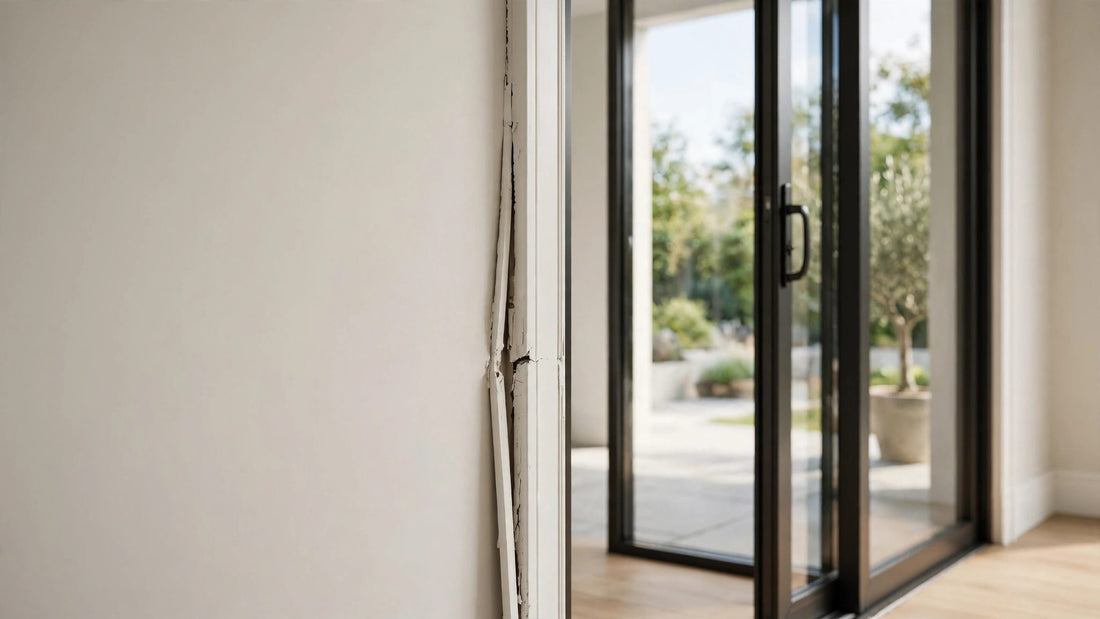 Sliding Glass Door Frame Repair for Wall Separation
