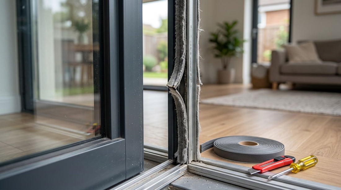 Worn Patio Door Weatherstripping: Find and Replace It